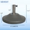 Us Weight Premium Fillable Umbrella Base for Patio Table, Grey FUB50GE - alternate 3